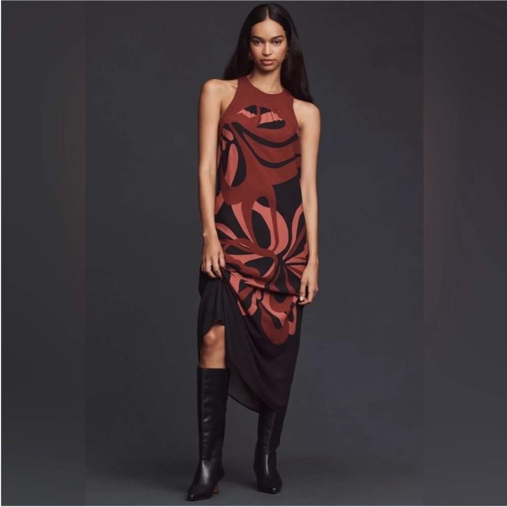 Farm Rio Floral Maxi Dress with Open Back